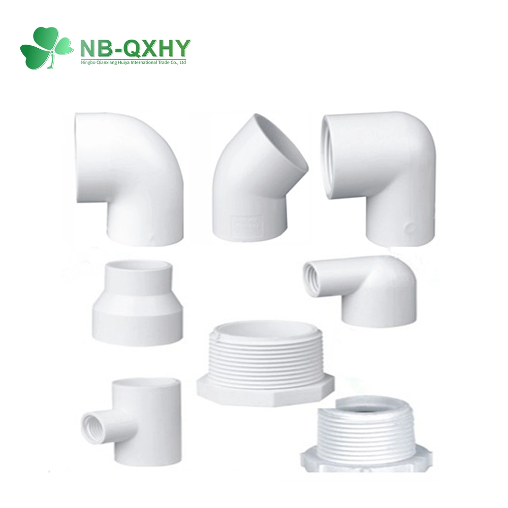 Sch40 Sch80 ASTM Plastic Plumping PVC UPVC CPVC Coupling Elbow Tee Pipe Fittings with Socket and Thread