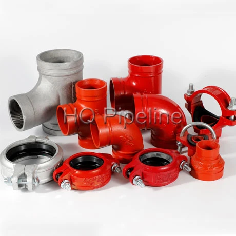 FM/UL List Fire Fighting Sprinkler Systems Ductile Iron Grooved Pipe Fittings