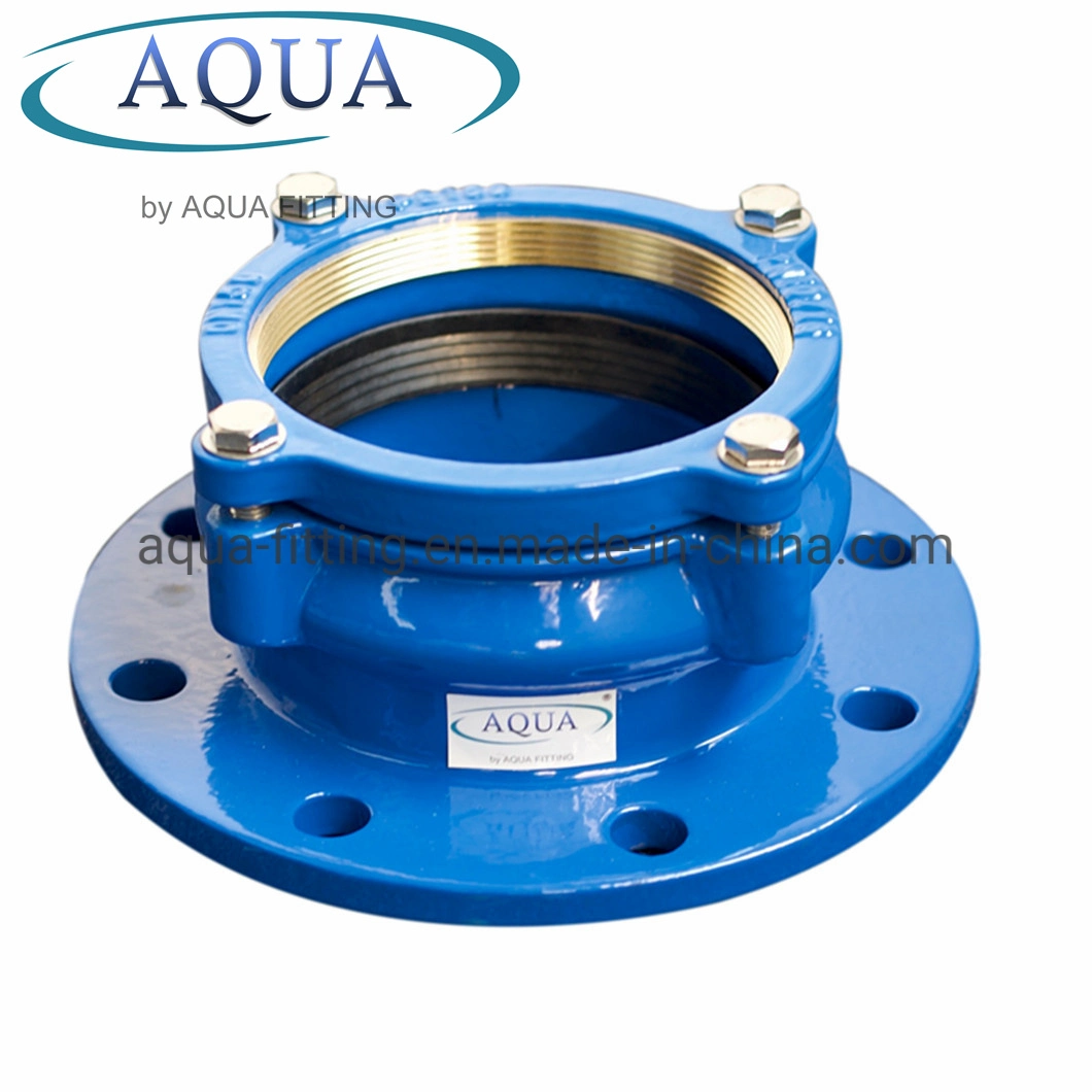 Restrained Flange Adaptor for PE Pipe with Brass Grip