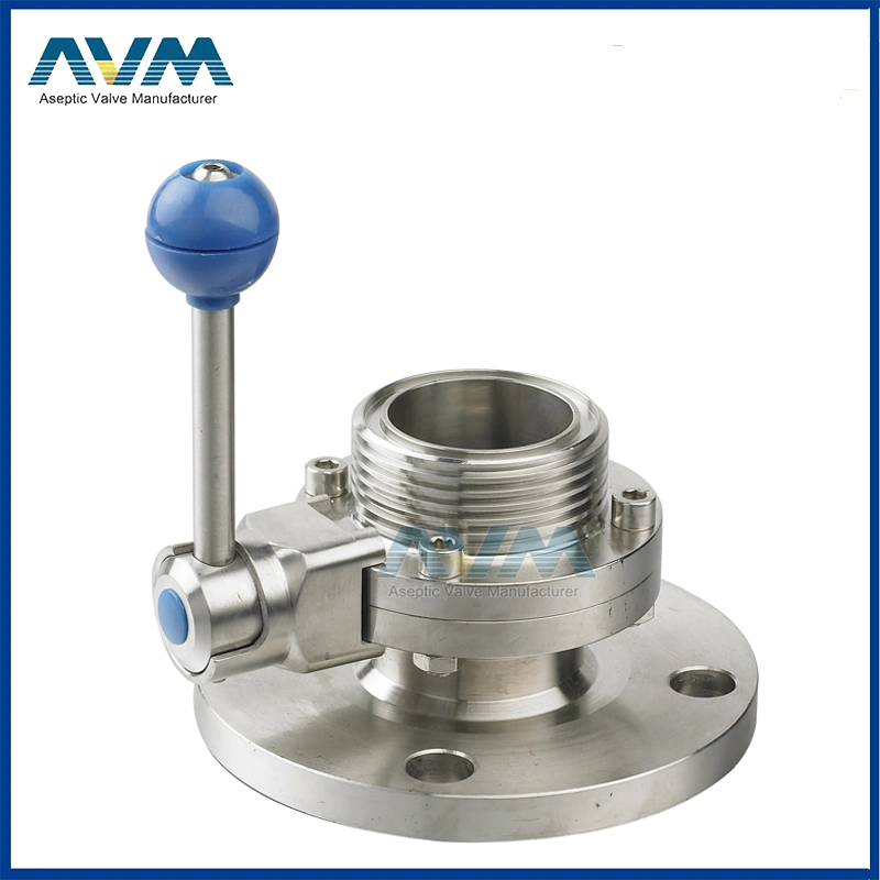 Stainless Steel Sanitary Union-Union Ends Butterfly Valves