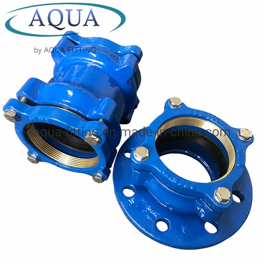 Restrained Flange Adaptor for PE Pipe with Brass Grip