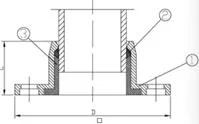 Ductile Cast Iron ISO 2531 En 545 Quick Flange Adaptor, Flexible Quick Flange Adaptor with Brass Ring for PE Pipe