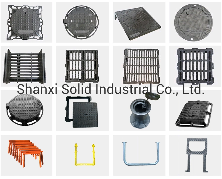 Factory Supplier Wholesales En124 Square and Round Ductile Cast Iron Manhole Cover Price